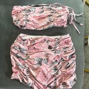 Pink Floral Two-Piece Set bikini